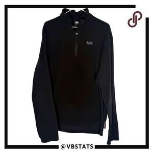 Helly Hansen Men's Fleece Half Zip Mock Neck Pullover Sweater Black Size XL